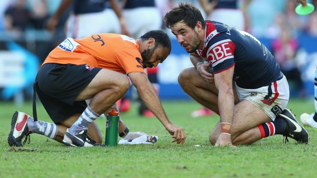 Welcome back: Aidan Guerra returns for the Roosters.