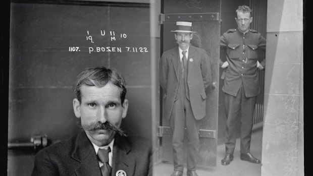 Suspect Paul Bozan, November 7, 1922, from the Underworld: Mugshots from the Roaring Twenties exhibition. 