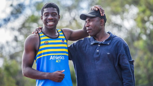 Canberra schoolboy Edward Osei-Nketia broke the under-16 national 100m record. 