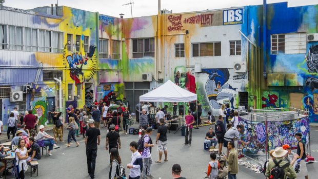 The CBD Forum will discuss how to enliven the city. The Tocumwal Lane Street Party brightened a pocket of the CBD earlier this year.
