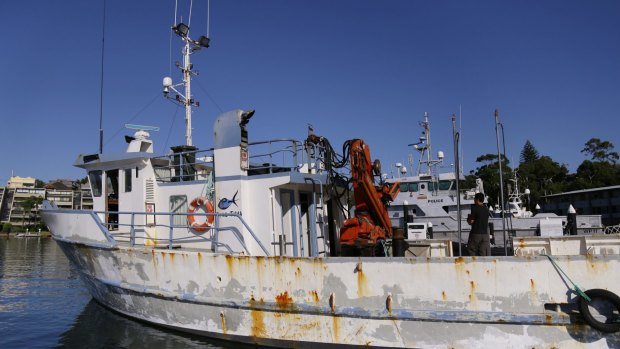 The Dalrymple vessel is raided at the Brooklyn Marina on the Central Coast.