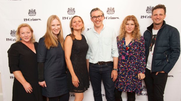 Producer Lisa Shaunessy, composer Leah Curtis, actress Maya Stange, writer-director Damien Power, producer Joe Weatherstone and actor Aaron Glenane at the Australians in Film event in Los Angeles.