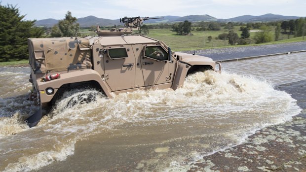 Thales Australia, manufacturer of the new Hawkei, is selling land.