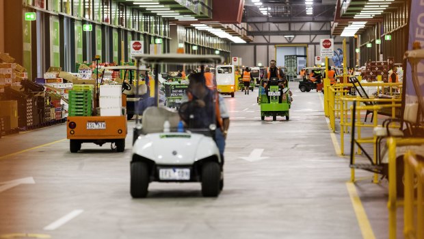 The new Melbourne Wholesale Fruit Vegetable and Flower Market is a streamlined facility, Fresh State president Shane Schnitzler says.