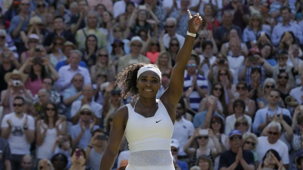 No pressure: Serena Williams is not feeling the pressure as she chases her 22nd grand slam title.