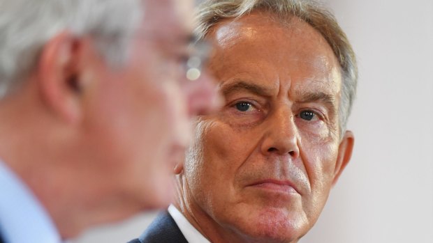 Former prime ministers Sir John Major and Tony Blair have been campaigning against Brexit in Northern Ireland. 