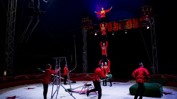 The Great Moscow Circus is on at Majura Park until April 25.

