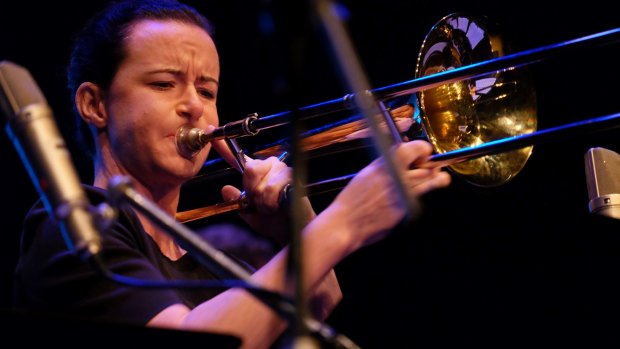 Cologne-based trombonist Shannon Barnett.