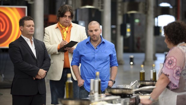 Watchful eyes: The <i>MasterChef Australia</i> judges follow all the action in the kitchen.