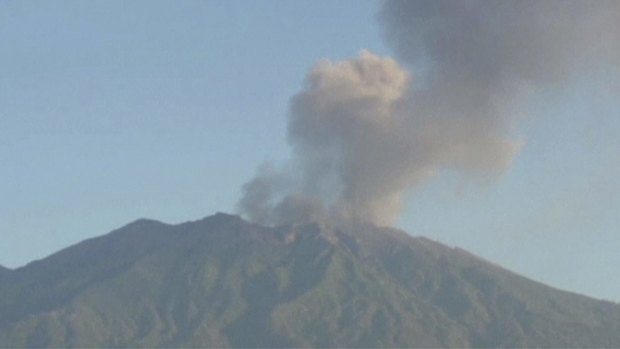 Ash from Mount Raung in east Java disrupted dozens of flights in July. 