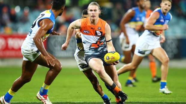 Cam McCarthy in action for the GWS Giants in 2015.