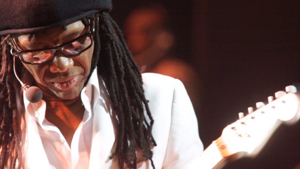 Nile Rodgers' fabled white Fender guitar is known as ‘‘the Hitmaker’’. 