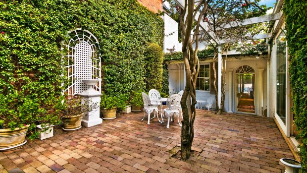 Peter Sculthorpe composed much of his music in a sun-filled studio leading to this small, intimate courtyard. 