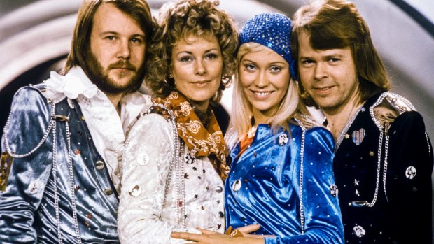 Swedish pop group Abba in 1974.