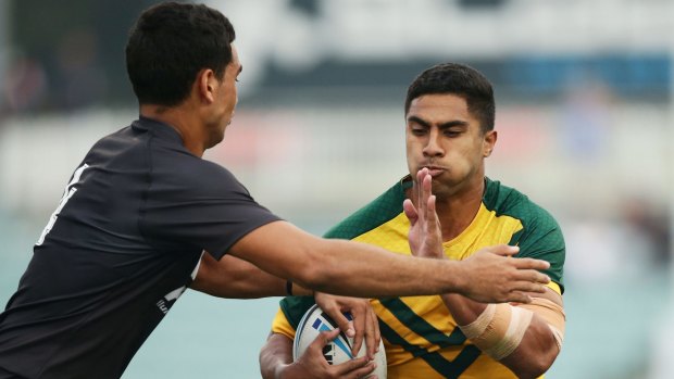 Rabbitohs bound: Robert Jennings, in action for the Junior Kangaroos, is heading to Redfern.
