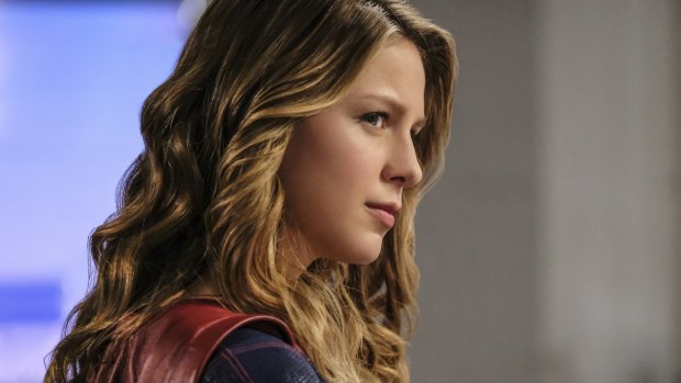 Melissa Benoist plays Supergirl.