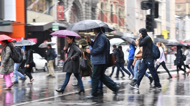 It'll be a wet commute in Melbourne again on Wednesday.  