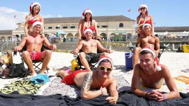 British backpackers at Bondi Beach. Young foreigners love seeing Australia, so why don't young Australians?