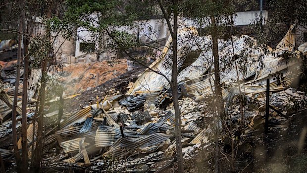 Burnt homes in Separation Creek, one of the worst hit areas.