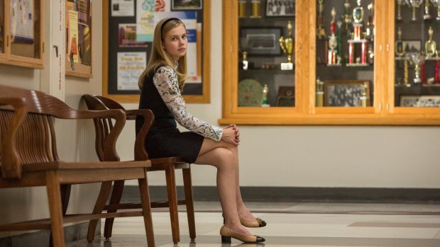 Angourie Rice as Peter Parker's classmate Betty in Spider-Man: Homecoming.