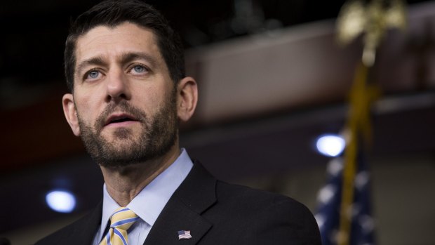 US House Speaker Paul Ryan, a Republican from Wisconsin, told a news conference the United States needs "a strong navy and a real foreign policy".