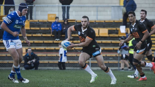 Relegation: NSW hooker Robbie Farah playing NSW Cup against the Newtown Jets on Saturday.