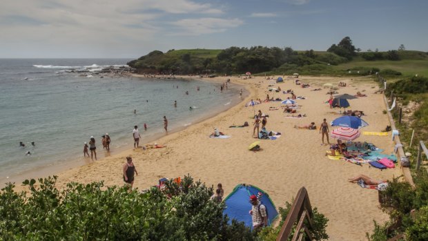 Dozens of people at an unauthorised party at Little Bay Beach were asked to move on by police.