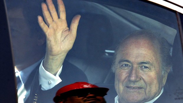 Goodbye: FIFA president Sepp Blatter in 2008.