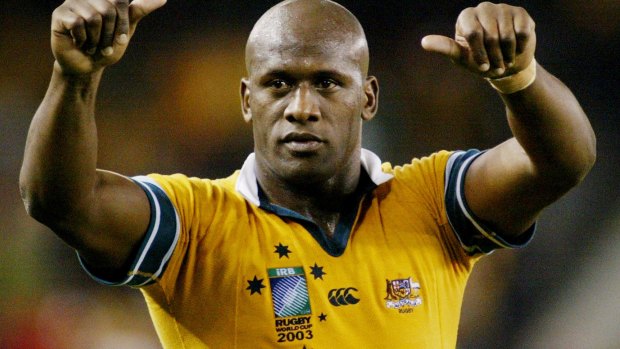 Good guy: Wendell Sailor during his Wallabies days.