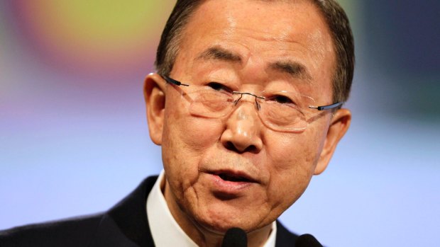 UN Secretary-General Ban Ki-Moon: "All of us most do more, the global thermostat continues to rise."