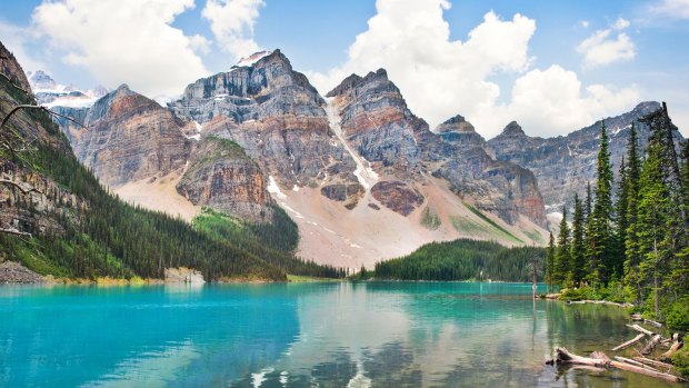 Jasper, Canada. The number of Australians heading to the US has fallen while Aussie visitors to Canada have surged by 20 per cent.