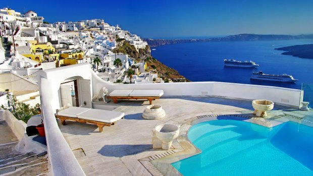 Santorini is the most visited island in Greece.