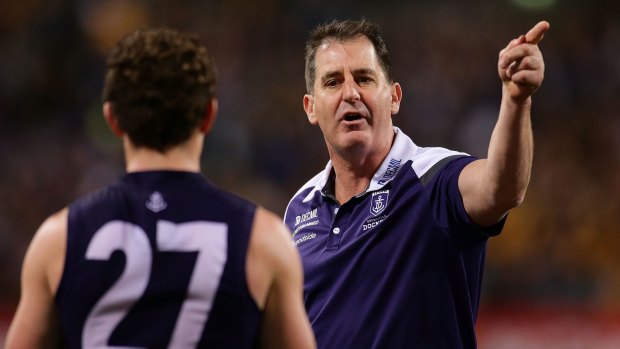 Dockers coach Ross Lyon says his team's attack remains a weakness.