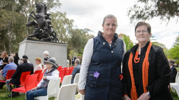 Deb Zilm and Peggy Slape were among those whose relatives were at the Battle of Beersheeba. 