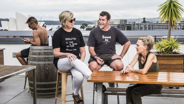 Drama teachers Paula, Geoff and Anne staying at Sydney Harbour YHA - The Rocks.