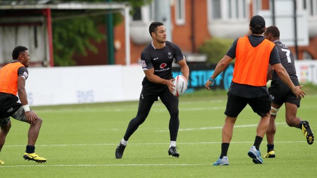Added competition: Jarryd Hayne will get his chance to win a spot for Rio this weekend at the London Sevens.