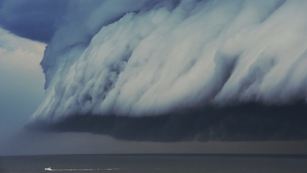 A shelf cloud off Sydney in November 2015.