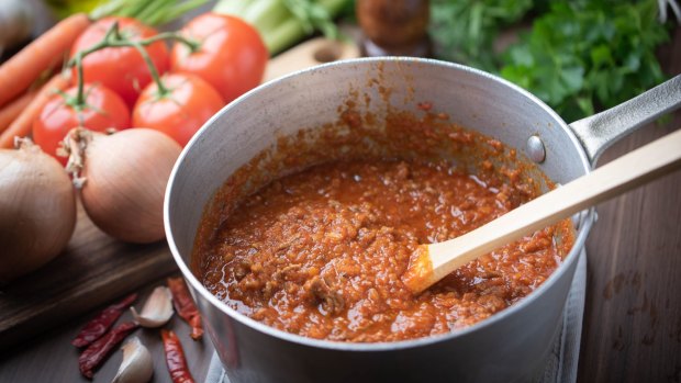 Take your time when making bolognaise to allow the flavours to really shine.