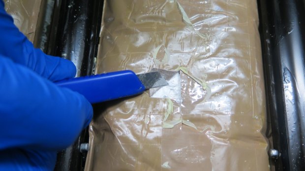 Five kilos of cocaine was found in a man's suitcase at Melbourne Airport.