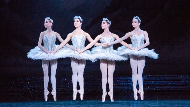 The linked prancing sequences of the four little cygnets in white tutus is steeped in tradition.