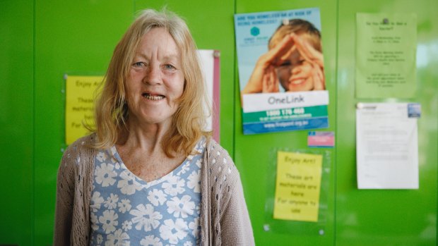 The other side of Canberra's housing boom: Maree is one of about 100 regulars at Uniting's early morning centre in Civic, which supports people who are homeless or at risk of homelessness.