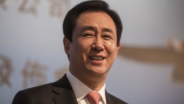 China Evergrande chairman Hui Ka Yan, pictured, and Sunac's Sun Hongbin have collected the vast majority of the year's gains, adding $US42.5 billion between them.