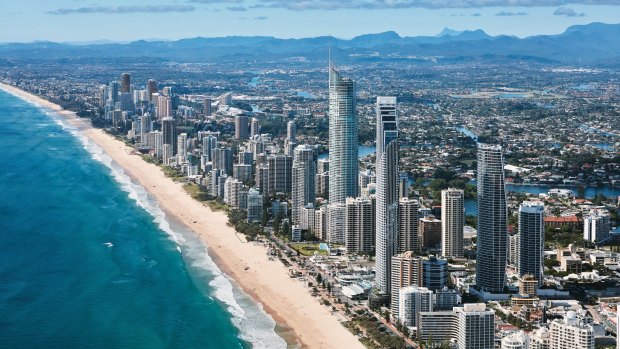 Surfers Paradise on the Gold Coast. Queensland has become the top destination Australians are choosing for a holiday, overtaking NSW.