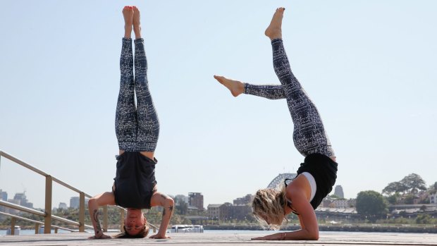Bodypass yoga teachers Georgia van Tiel and Carla McMillan.