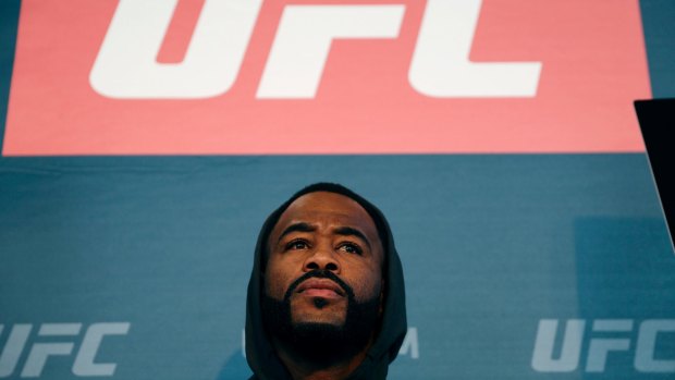 Rashad Evans speaks with media ahead of his fight with Daniel Kelly.