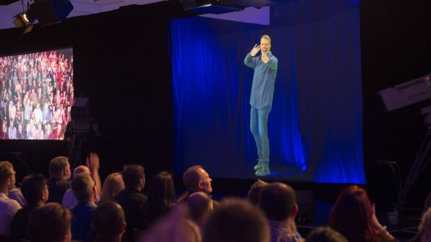 Australia's first 3D human hologram presentation was of Tony Robbins as a Humagram in Melbourne.