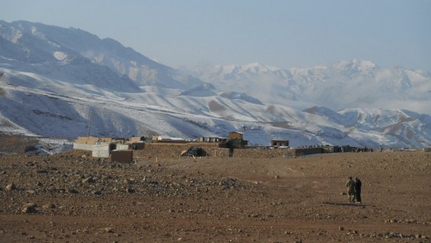 The US Army outpost near Kalach, Afghanistan in January 2012.