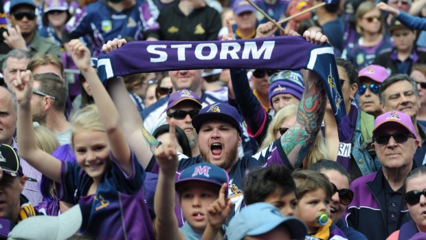 Storm fans welcome their team home. The club has as close a relationship with its fan base as any in rugby league.