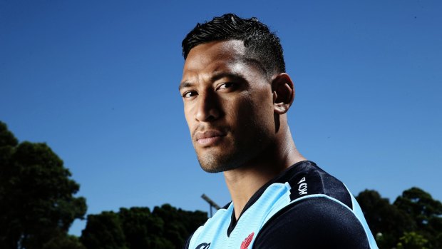 Low key: Israel Folau doesn't get caught up in the hype.  