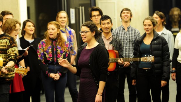Lift up your voices: Olivia Swift leading new addition, CHOIR Canberra, at the ANU School of Music.